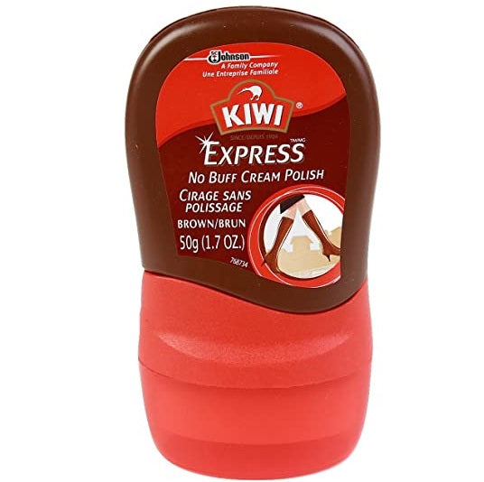 Kiwi Express No Buff Cream Polish | Brown